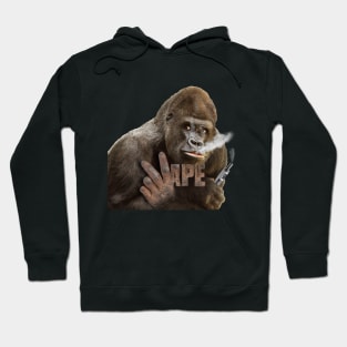 V-Ape spells vape respect swearing vaping gorilla ape Hoodie